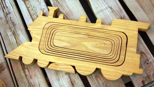 Scrollwork Wooden Locomotive