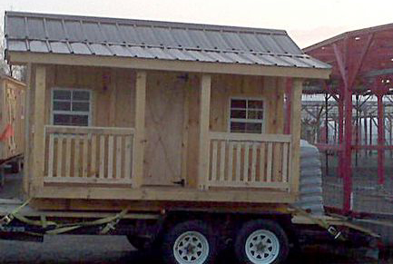 8' x 10' Cottage Style Shed with Side Deck 8' x 10' Cottage Style Shed with Side Deck